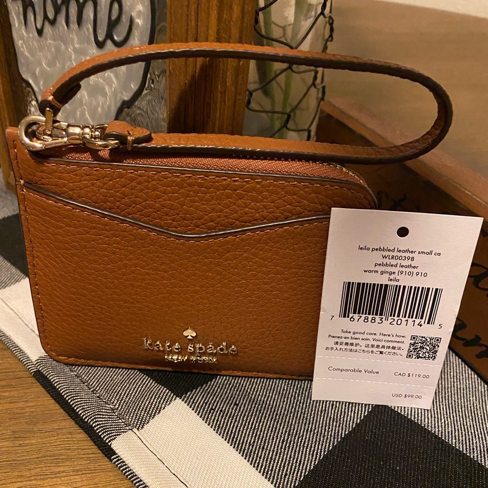 NWT card holder with wrist strap